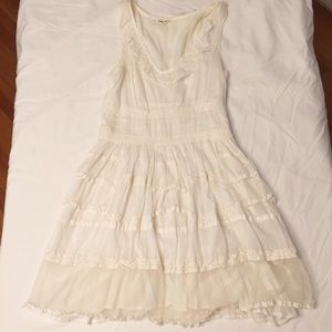 Forever 21 Cream Sleeveless Sundress Size S